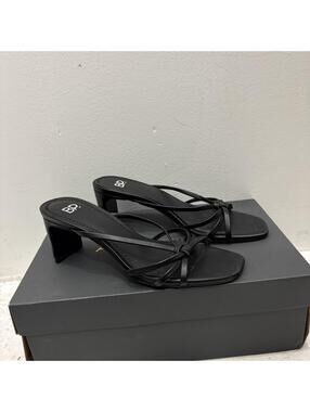 BP Black Strappy Block Heel Sandals
